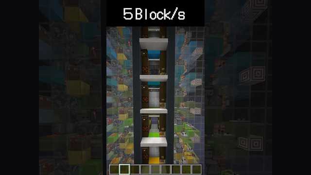 5bps Slime Elevator【JE】 #minecraft #elevator