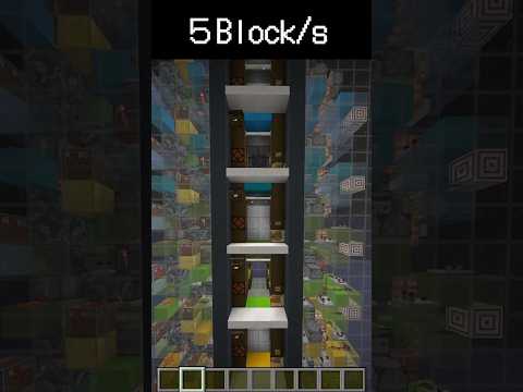 5bps Slime Elevator【JE】 #minecraft #elevator